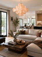 Aurelia Apricot Glass Chandelier
