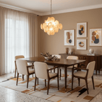 Aurelia Apricot Glass Chandelier