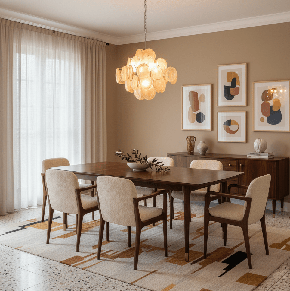 Aurelia Apricot Glass Chandelier