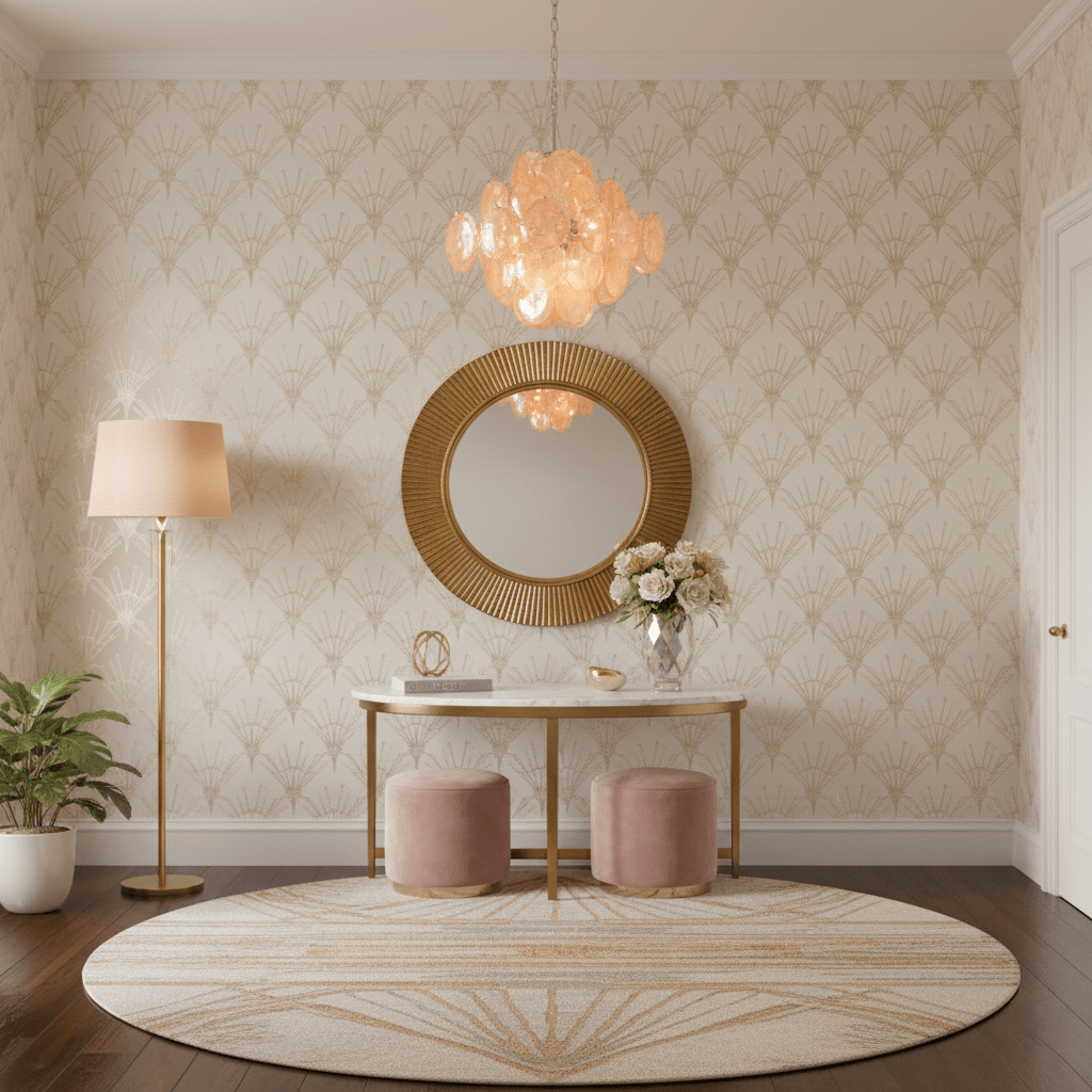 Aurelia Apricot Glass Chandelier