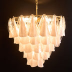Lunara White Glass Chandelier