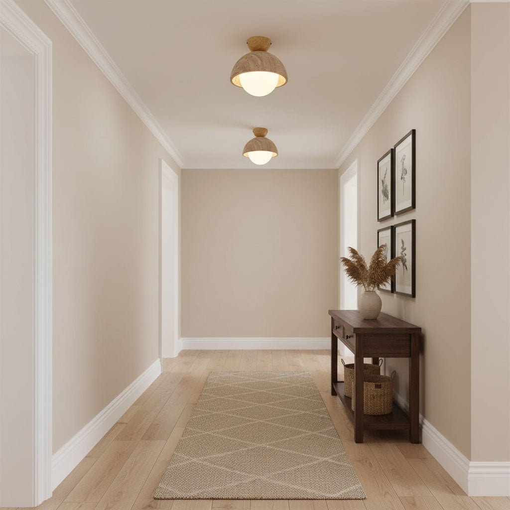 Flore Travertine Bud Ceiling Light