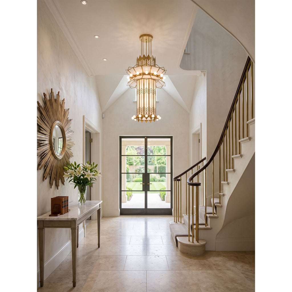 Rayonne Art Deco Pendant Chandelier