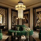 Rayonne Art Deco Pendant Chandelier