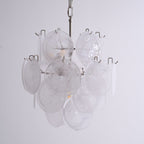 Aqua White Glass Chandelier