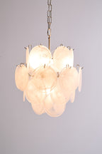 Aqua White Glass Chandelier
