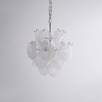 Aqua White Glass Chandelier