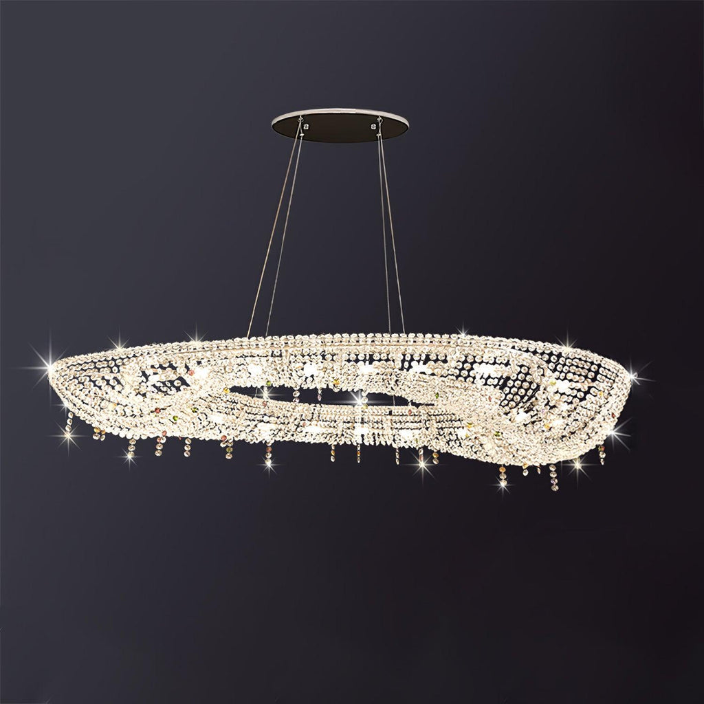 Modern Round Crystal Chandelier
