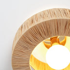 Straw Art Ceiling Lamp