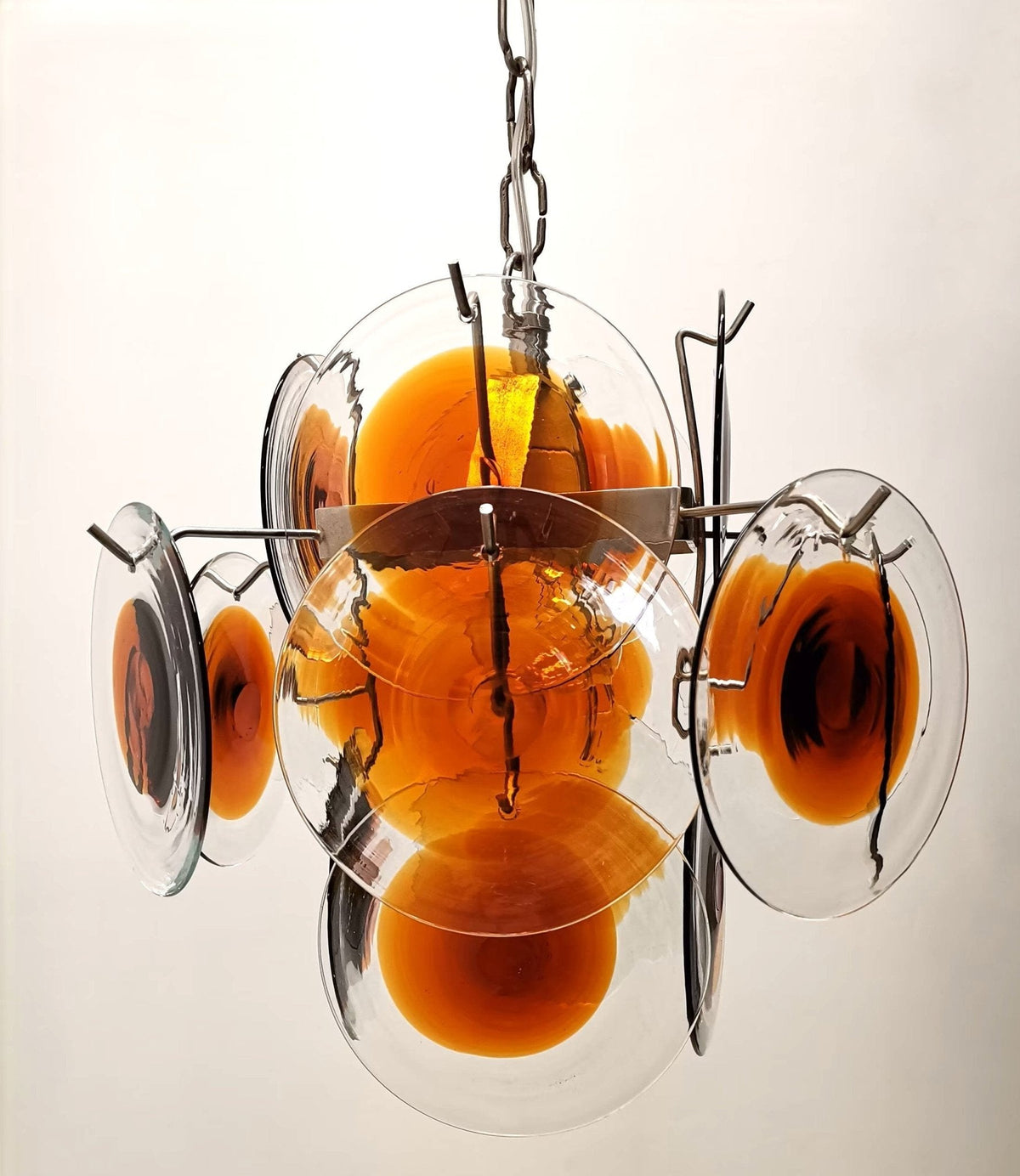 Vintage Murano-Style Glass Chandelier