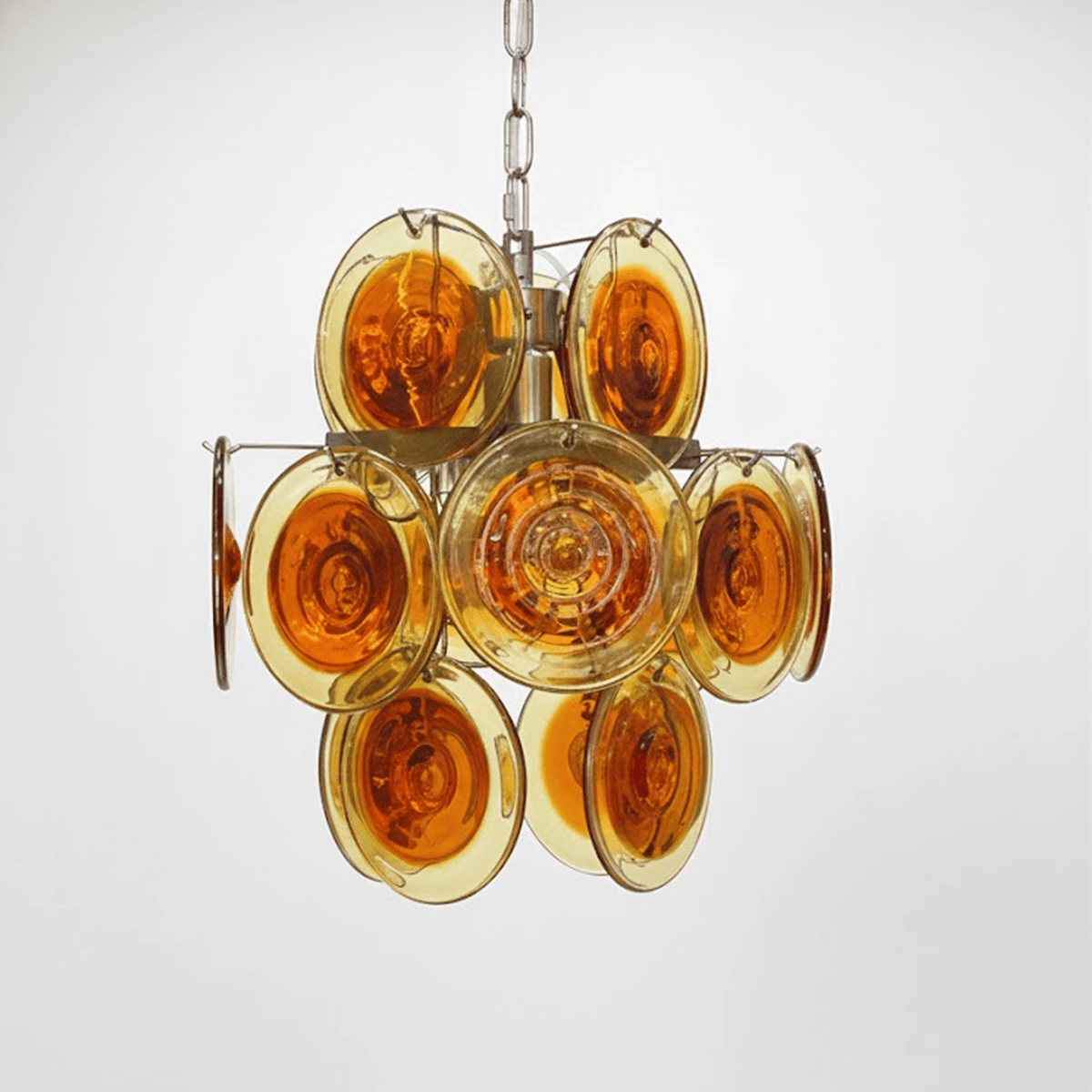 Vintage Murano-Style Glass Chandelier