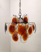 Vintage Murano-Style Glass Chandelier