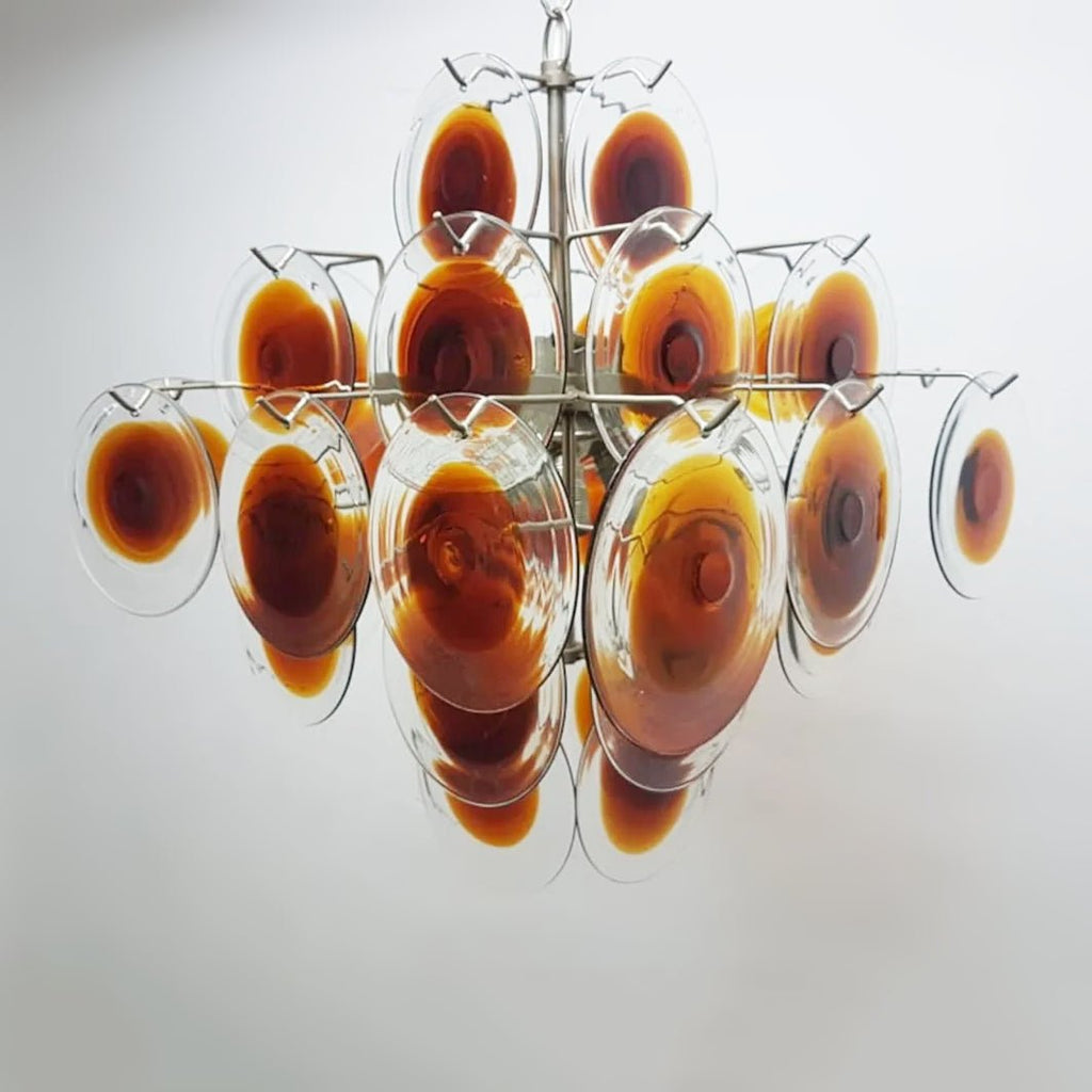 Vintage Murano-Style Glass Chandelier