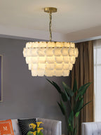 Hexa Cloud Alabaster Pendant Light