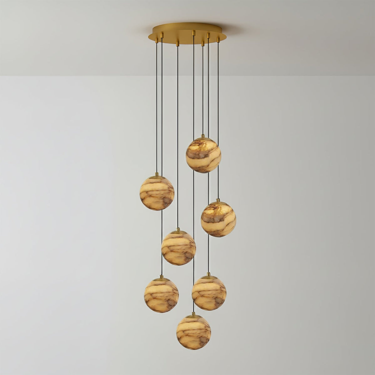 Sultana Alabaster Cluster Chandelier