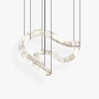 Ethereal Wave Alabaster Chandelier