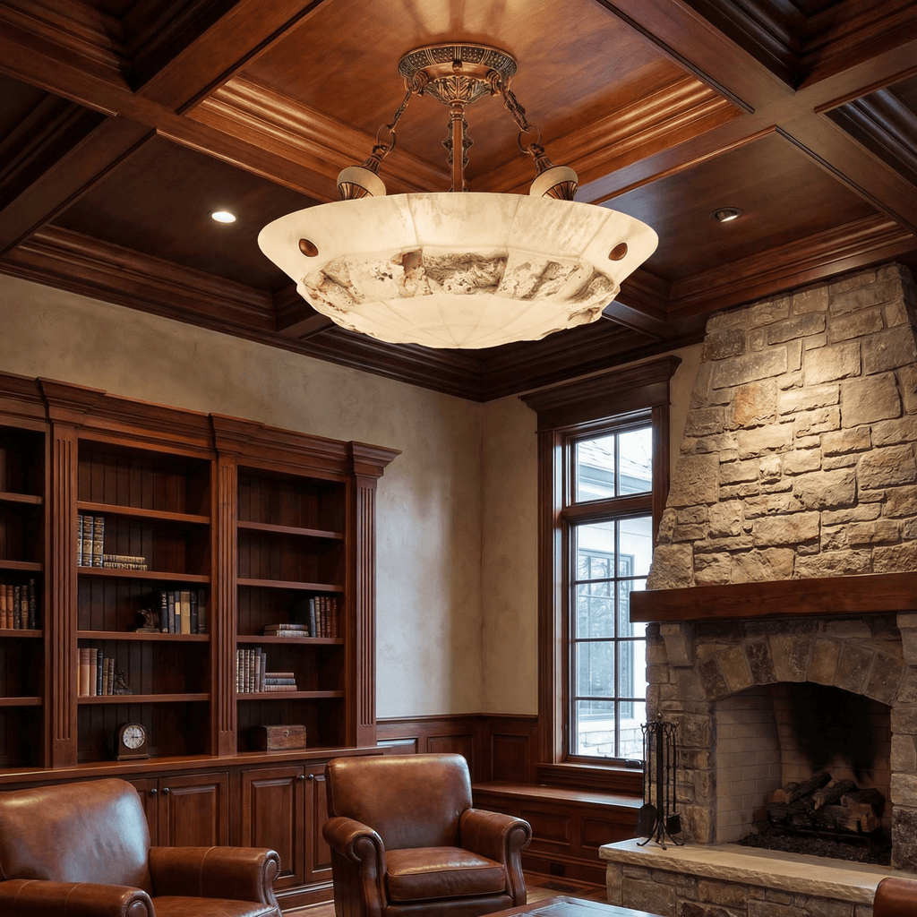 Aureon Alabaster Ceiling Light