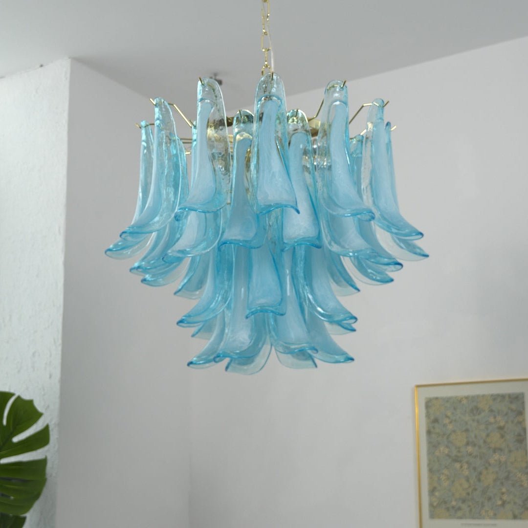 Azure Drift Glass Chandelier