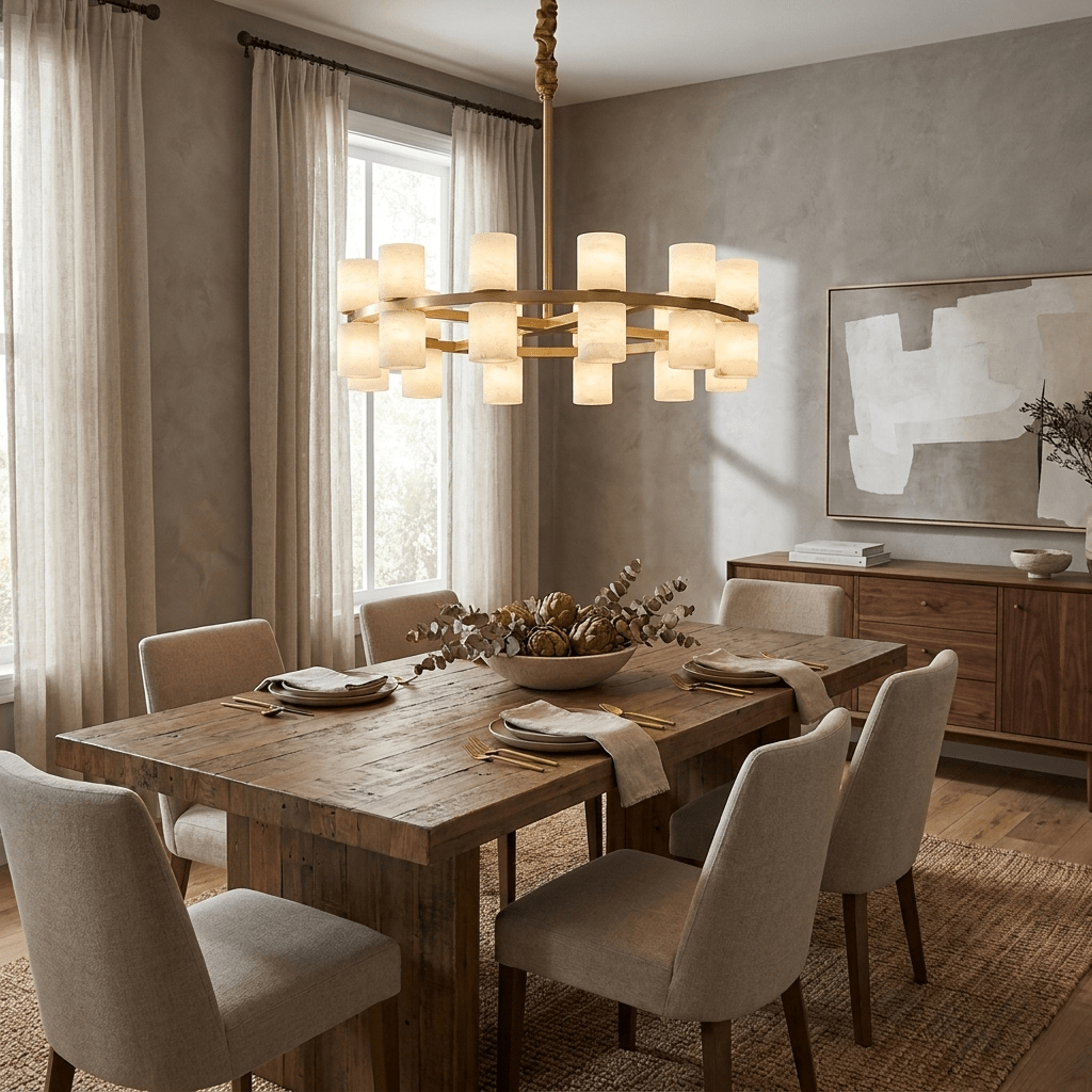 Tabitha Alabaster Chandelier