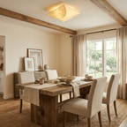 Mirelle Mulberry Silk Flush Mount