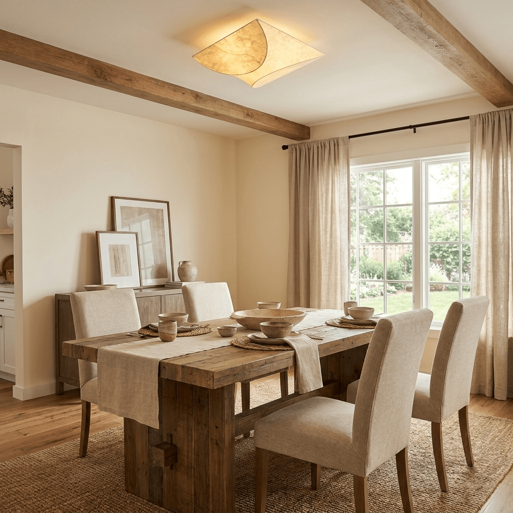 Mirelle Mulberry Silk Flush Mount