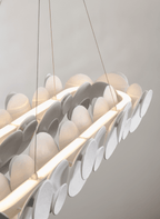 Orvella Plaster Disc Chandelier