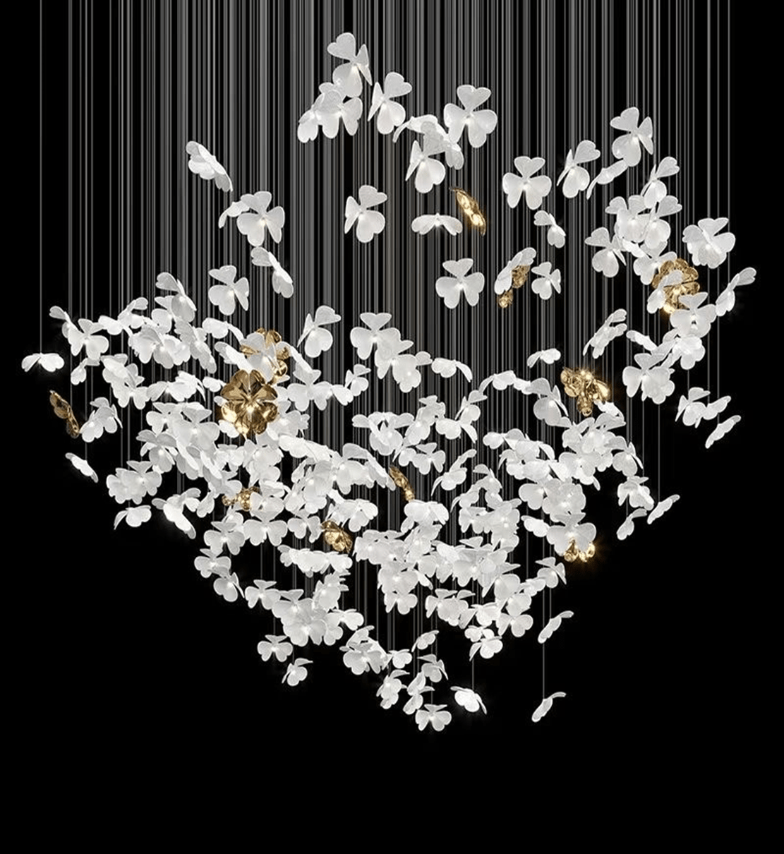 Sylvara Ceramic Blossom Chandelier