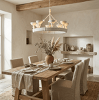 Sculptural Plaster Chalice Chandelier