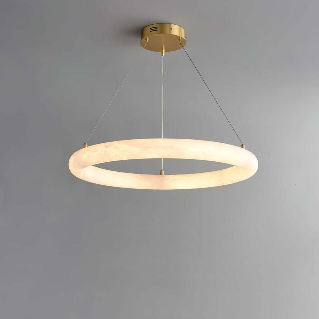 Halo di Pietra Alabaster Chandelier