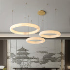 Halo di Pietra Alabaster Chandelier