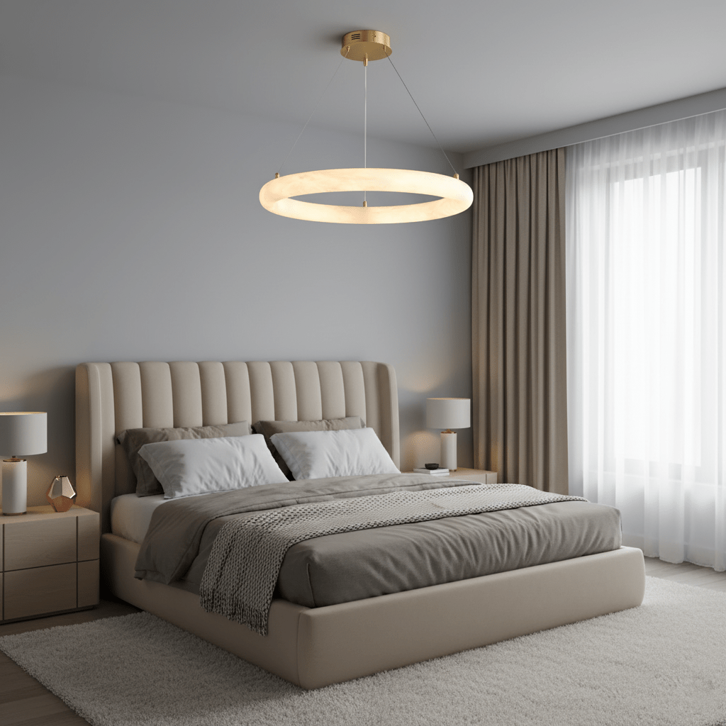 Halo di Pietra Alabaster Chandelier
