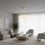 Halo di Pietra Alabaster Chandelier