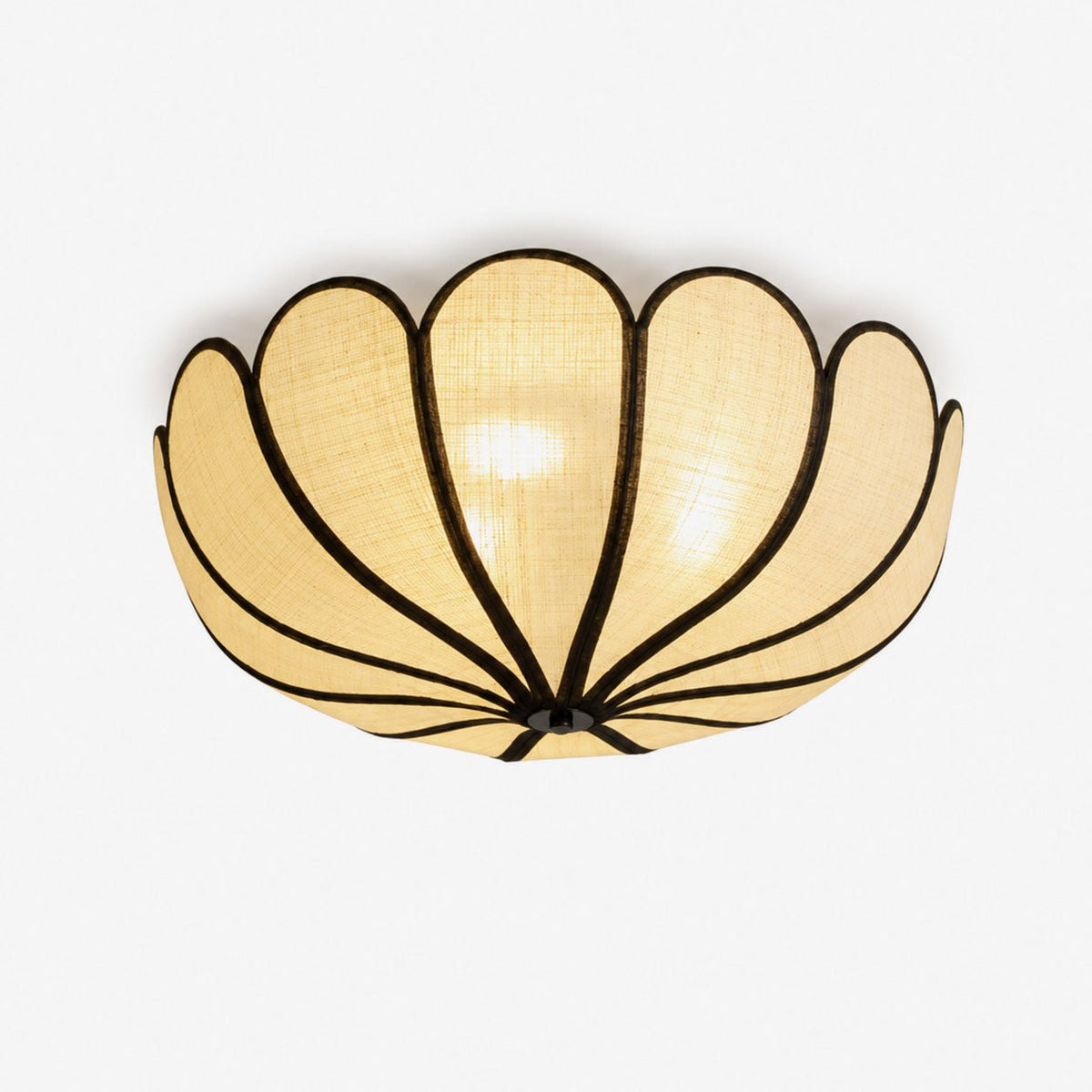Aurelia Natural Fiber Petal Ceiling Light