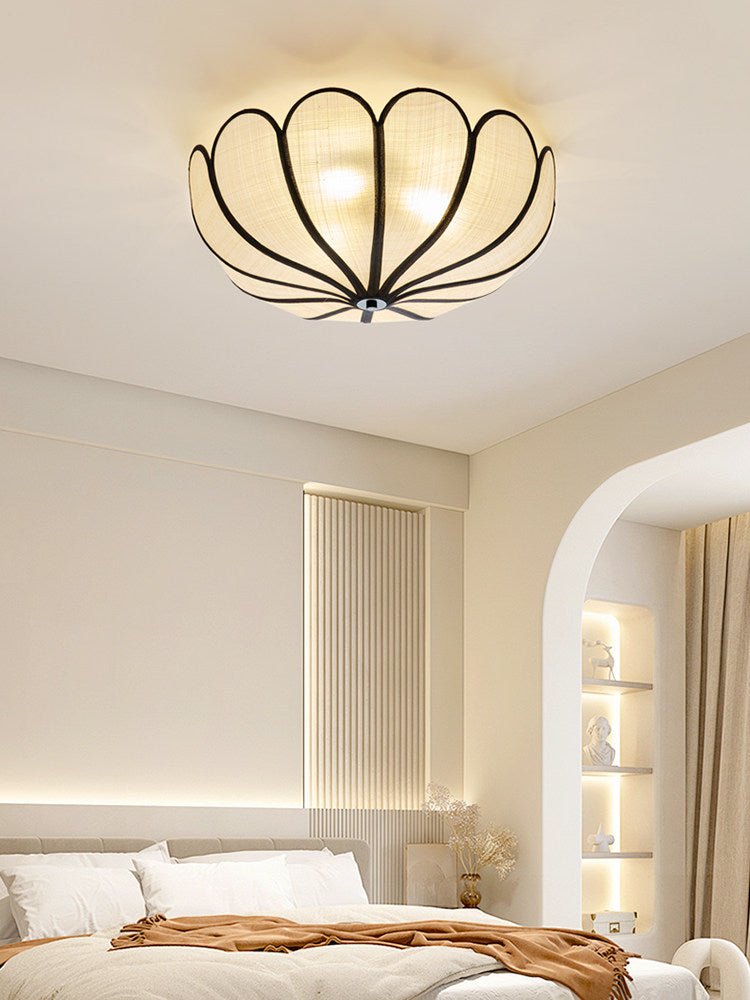 Aurelia Natural Fiber Petal Ceiling Light