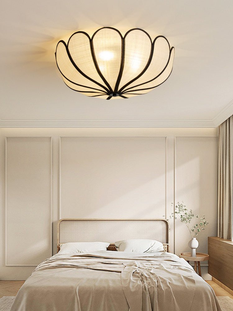 Aurelia Natural Fiber Petal Ceiling Light