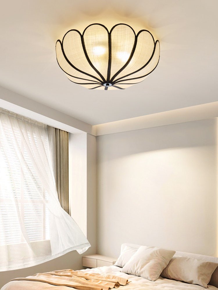 Aurelia Natural Fiber Petal Ceiling Light
