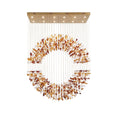 Amber Crystal Halo Chandelier