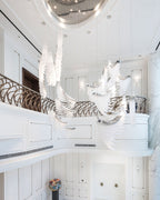 Bird Feather Wings LED Chandelier