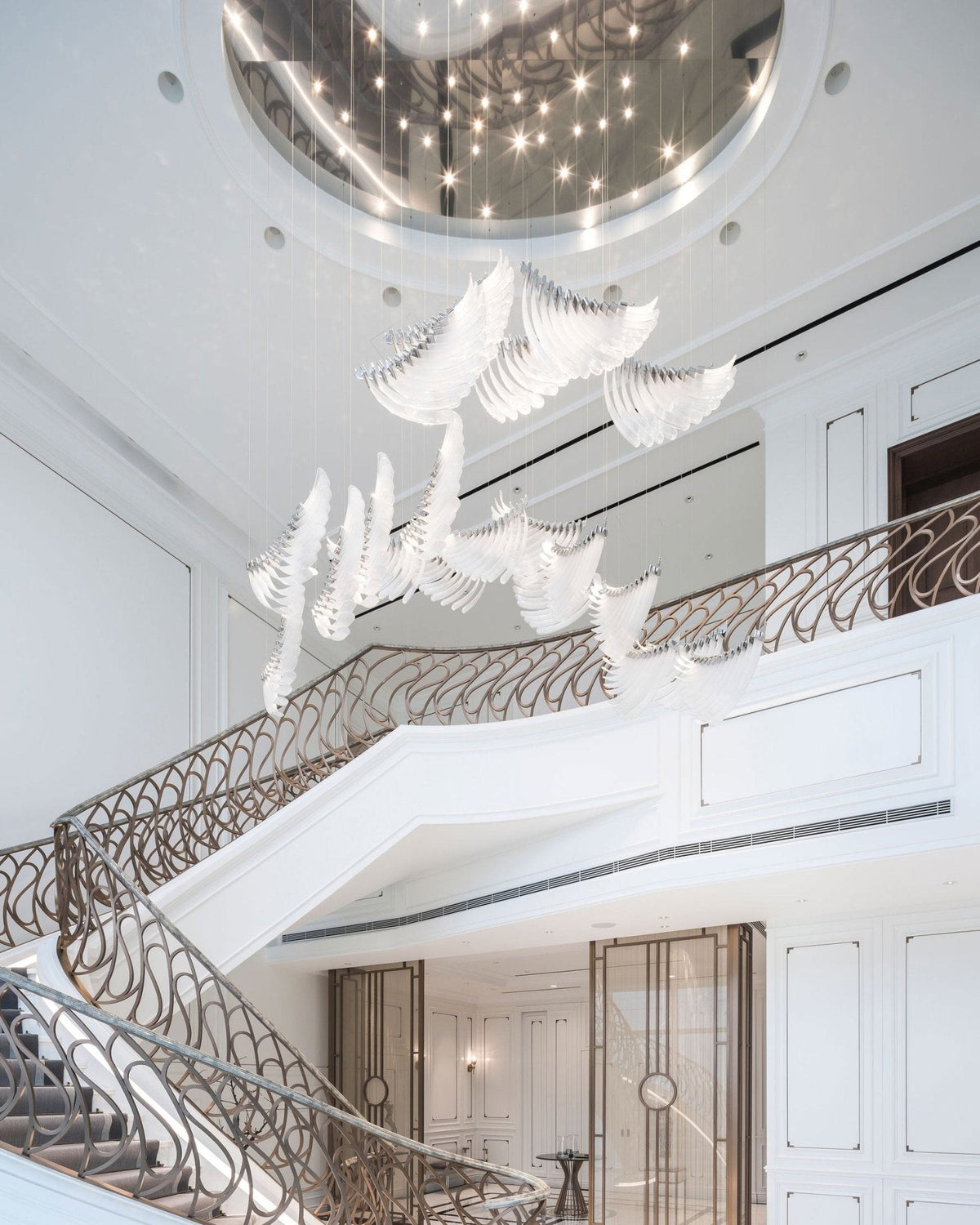 Bird Feather Wings LED Chandelier