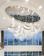Bird Feather Wings LED Chandelier