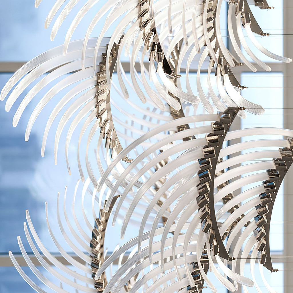 Bird Feather Wings LED Chandelier