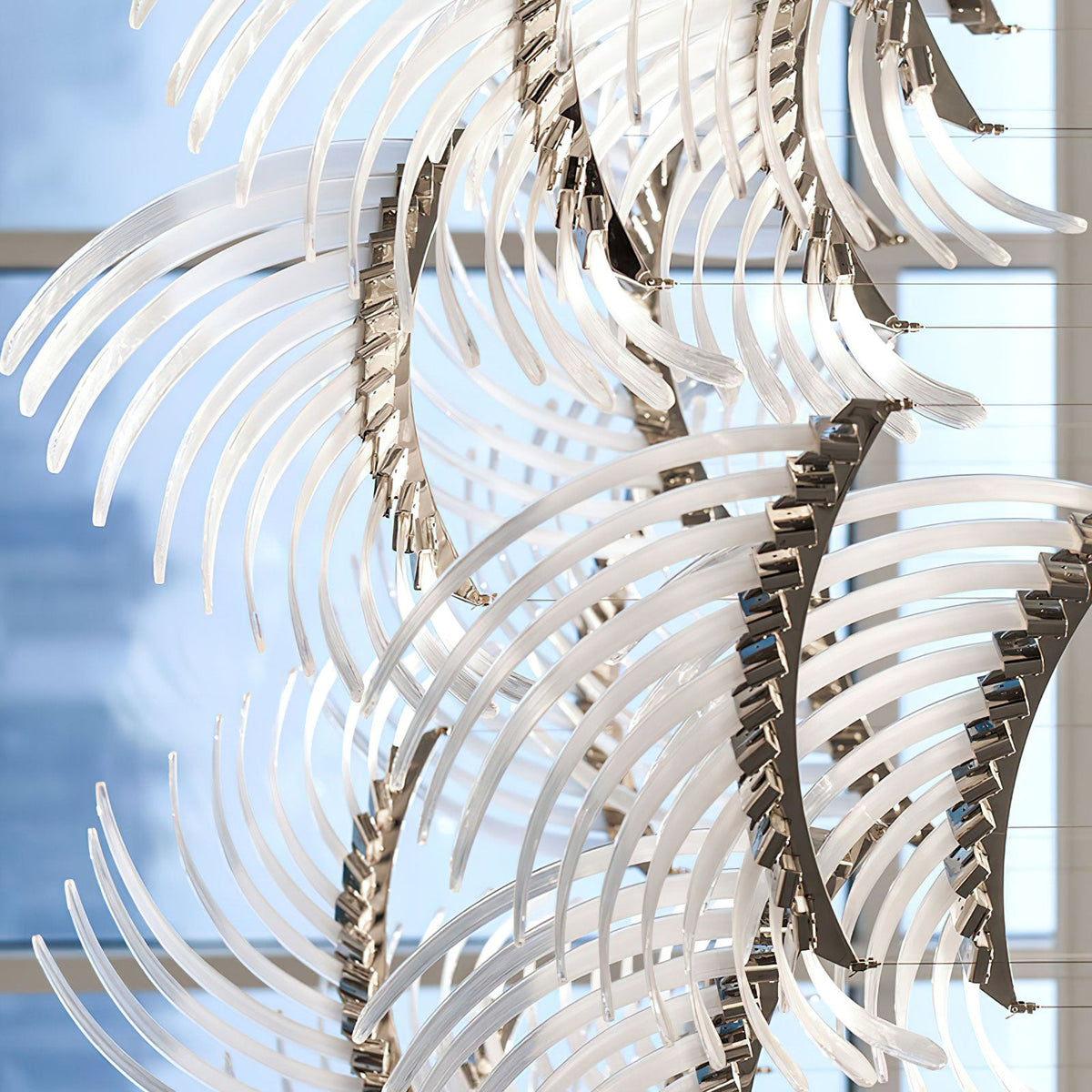 Bird Feather Wings LED Chandelier