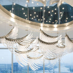 Bird Feather Wings LED Chandelier