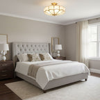 Flower Shape Glass Ceiling Light