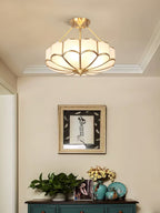 Flower Shape Glass Ceiling Light