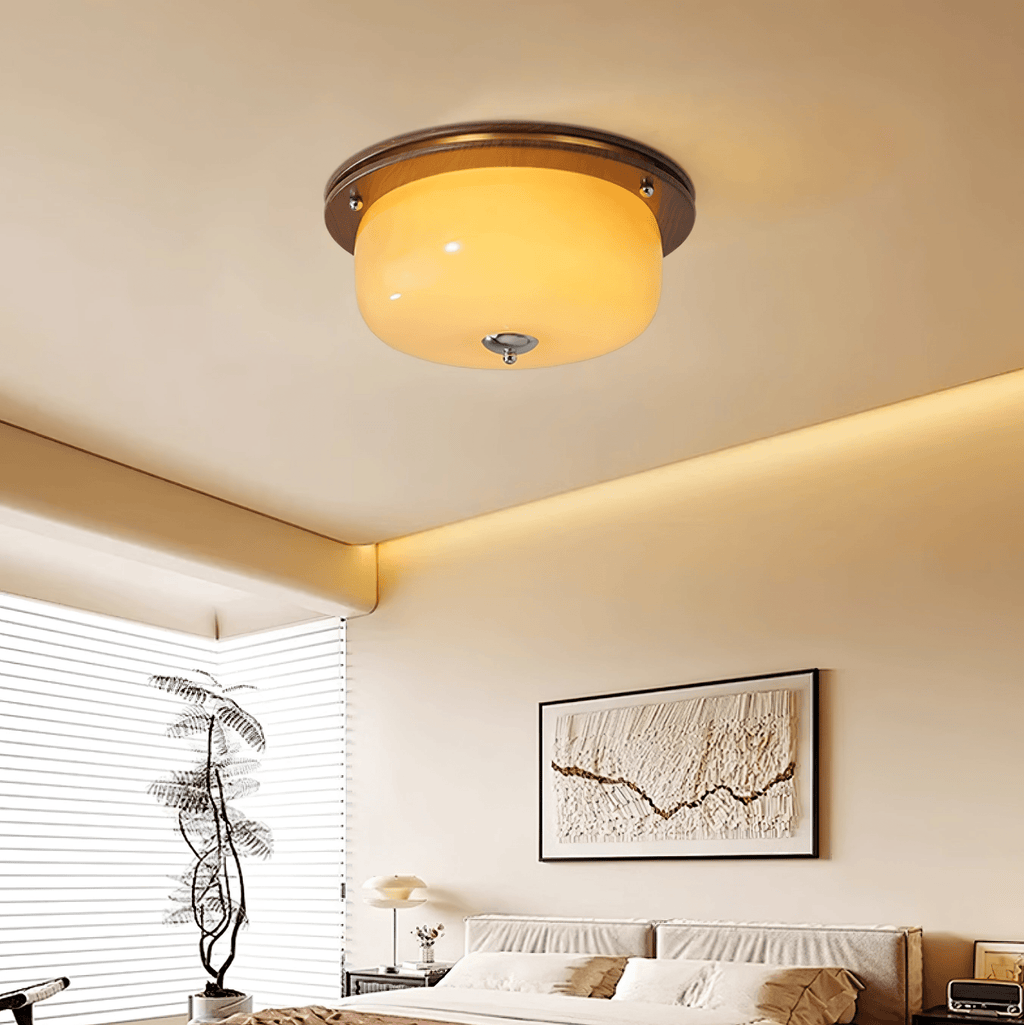 Glass Dome Ceiling Light