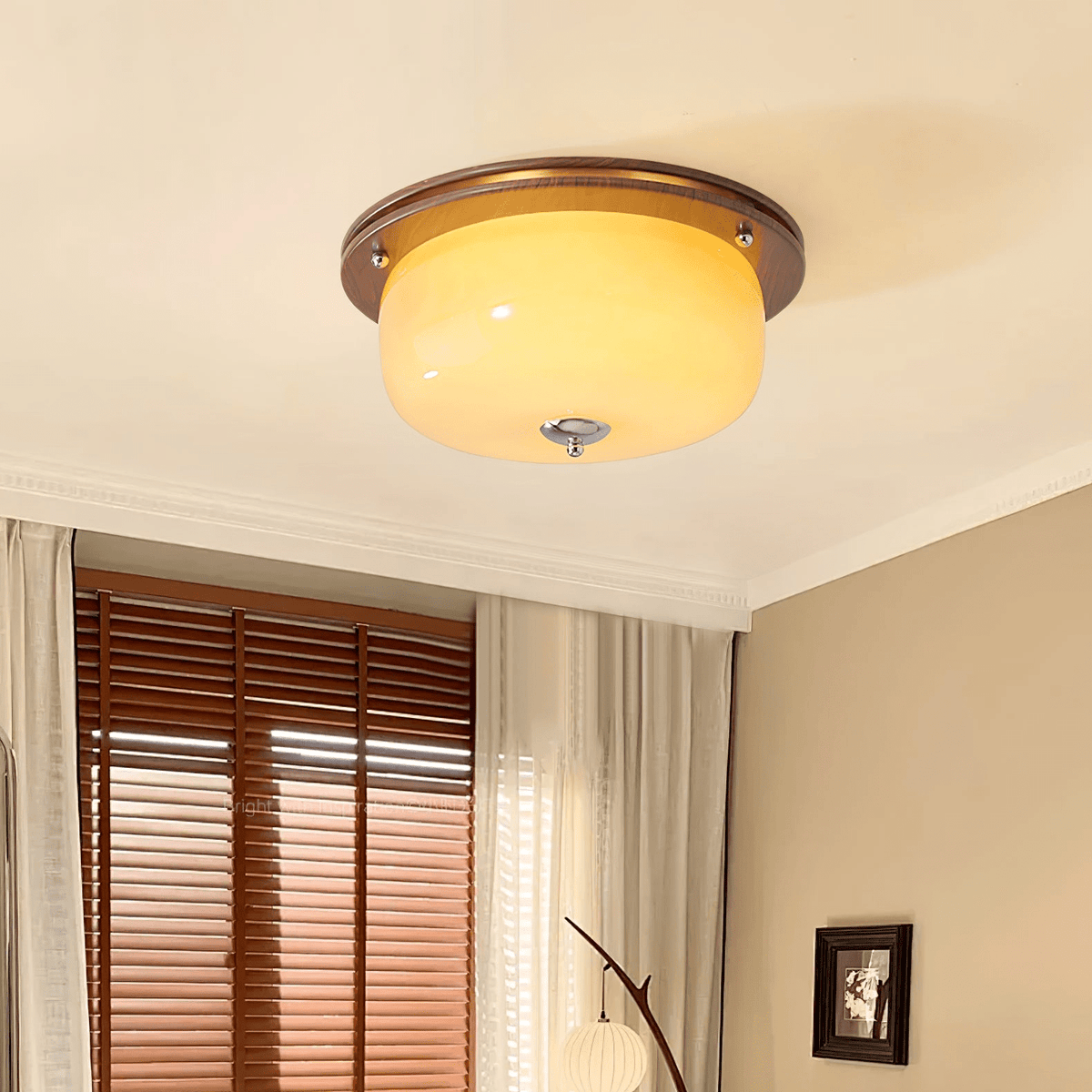 Glass Dome Ceiling Light
