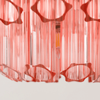 Pink Palermo Glass Chandelier