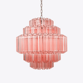 Pink Palermo Glass Chandelier