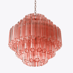 Pink Palermo Glass Chandelier